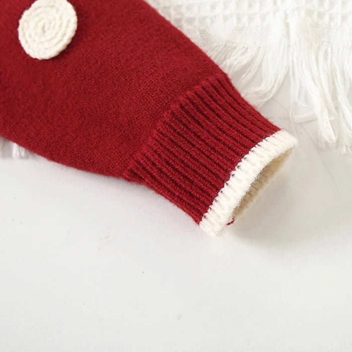 Children's Knitted Pullover Sweater & Skirt Set - Ewapi