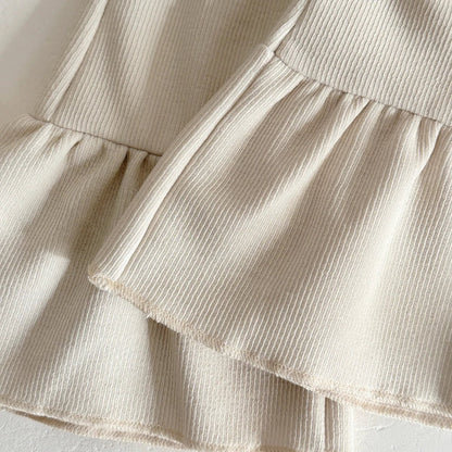 Children's Lace Collar Sweatshirt & Elastic Pants Set - Ewapi