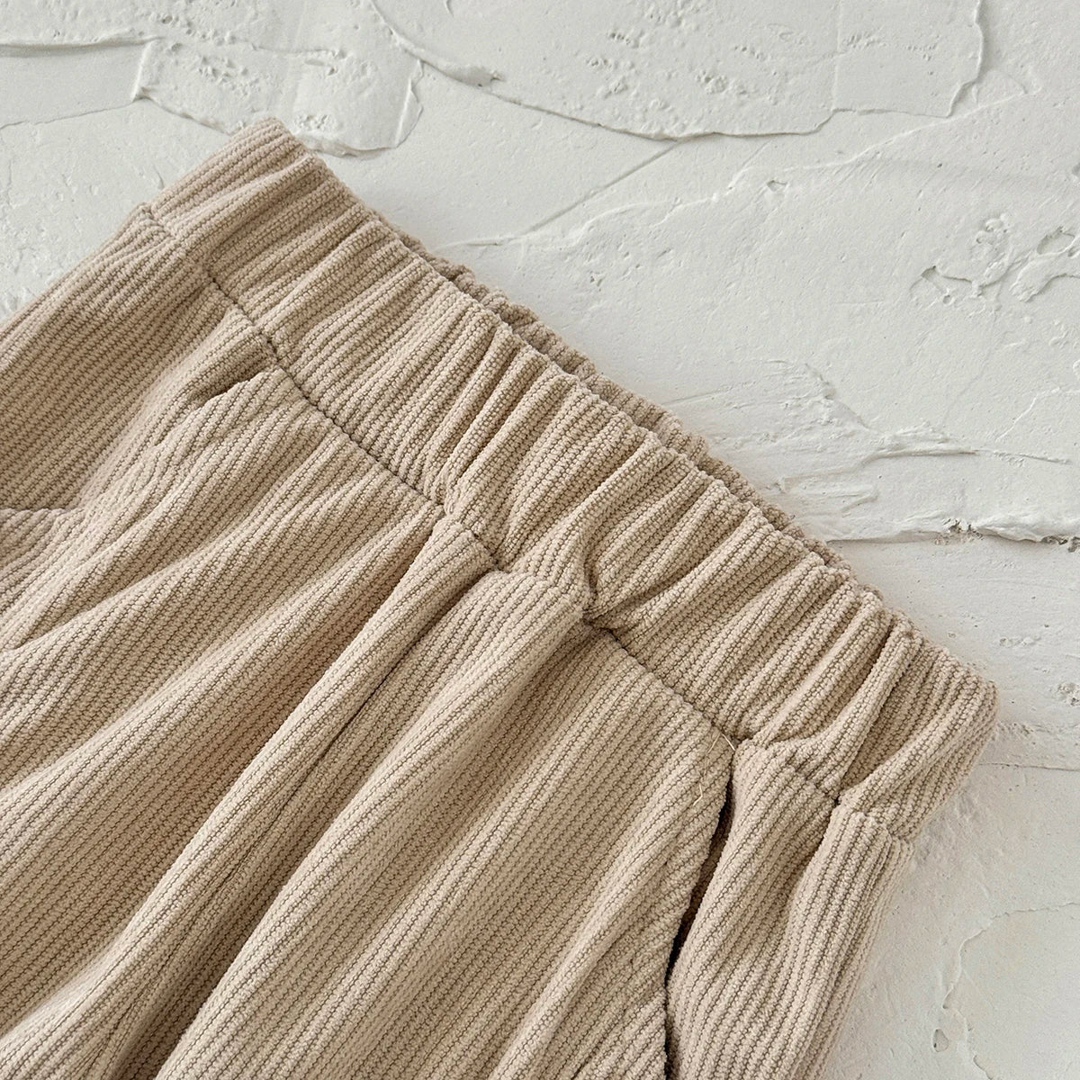 Children's Loose Floral Embroidered Corduroy Pants - Ewapi