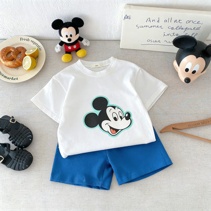 Cartoon T-Shirt and Shorts Set