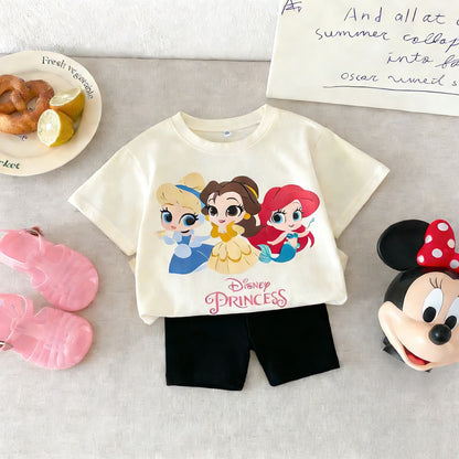 Cartoon T-Shirt and Shorts Set