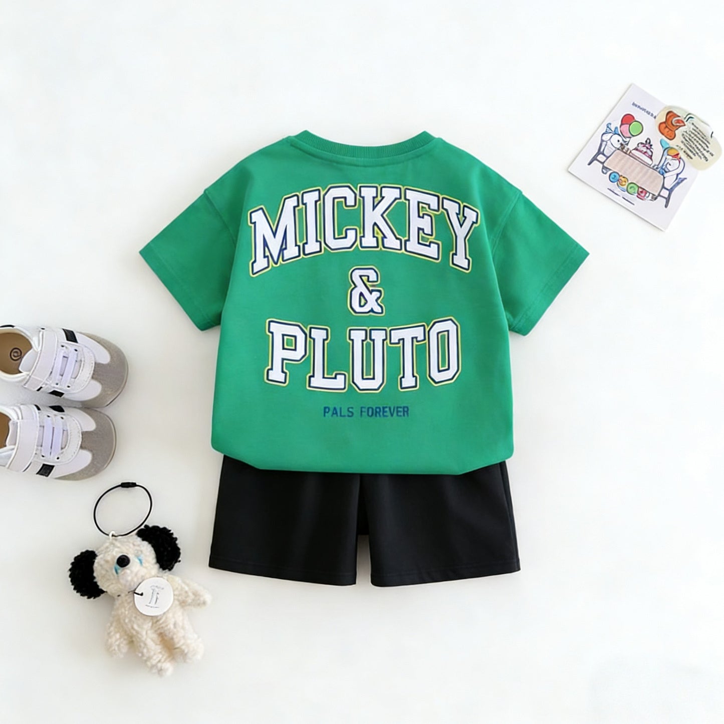 Cartoon T-Shirt and Shorts Set