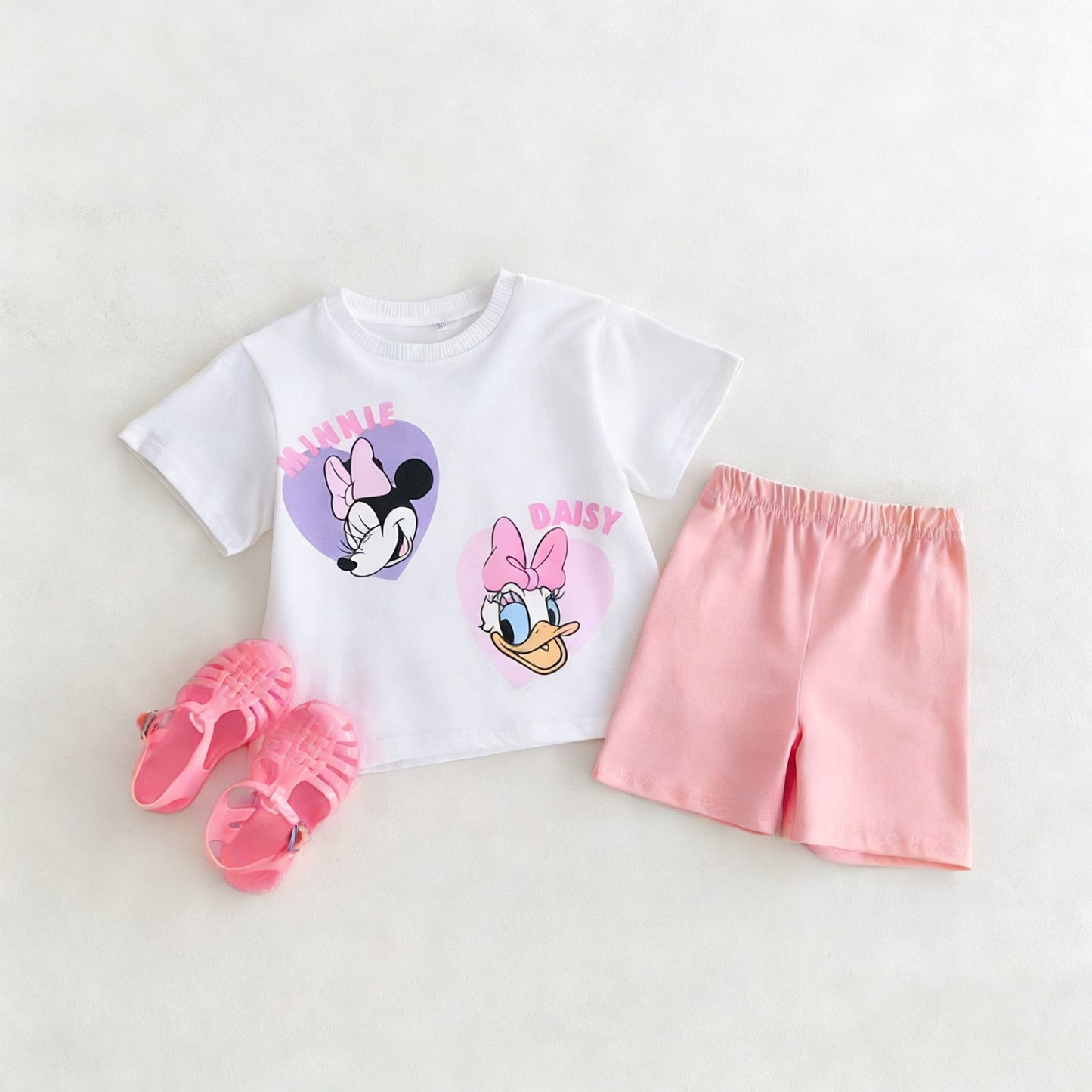 Cartoon T-Shirt and Shorts Set