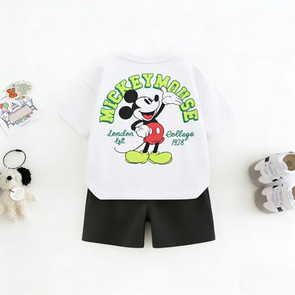Cartoon T-Shirt and Shorts Set